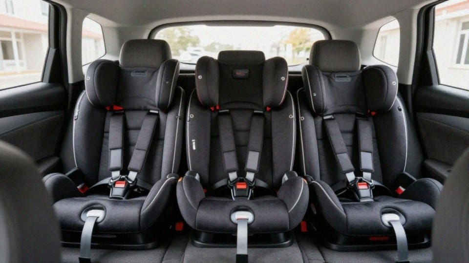 Ile zaczepów ISOFIX potrzeba na trzy foteliki?