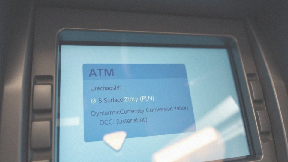 Jakie informacje powinno się znaleźć na ekranie bankomatu dotyczące opłat?