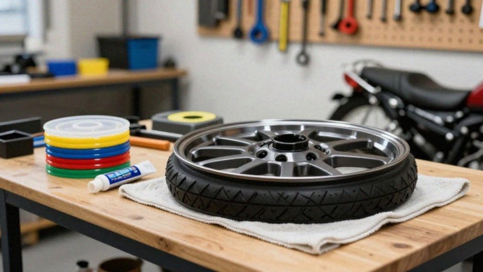 Jak chronić felgę podczas demontażu opony motocyklowej?