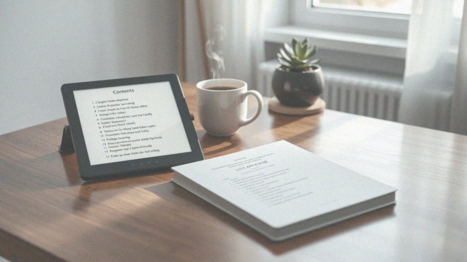 Jak EPUB ułatwia korzystanie z interaktywnego spisu treści?