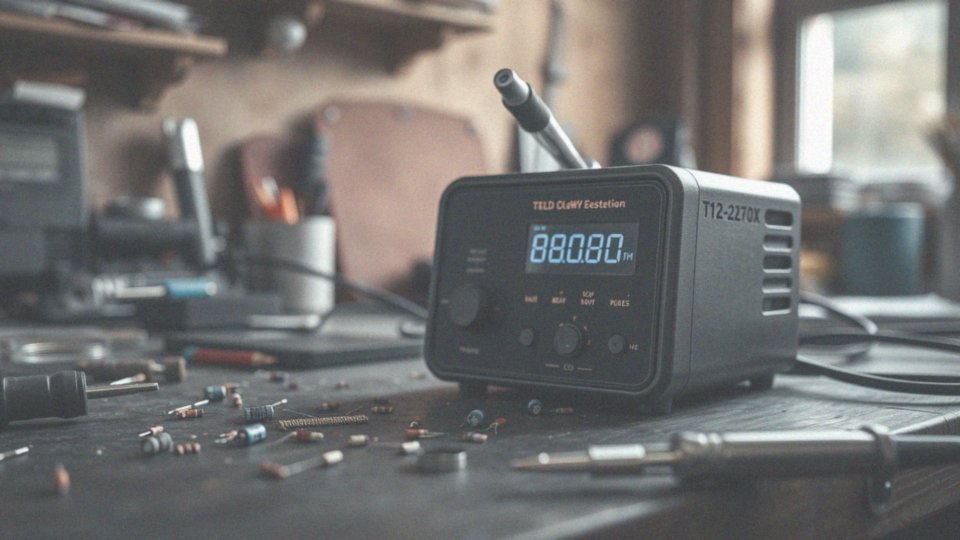 Jakie są kluczowe funkcje stacji lutowniczej T12-X OLED 75W?