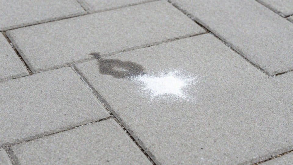 Jak usunąć plamy olejowe z kostki brukowej?