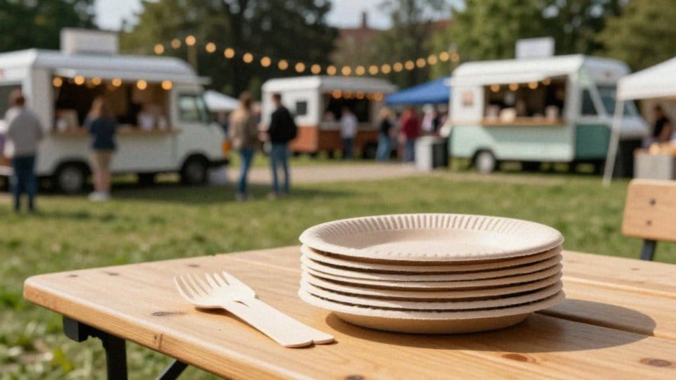 Czy na festiwalach food trucków używa się naczyń biodegradowalnych?