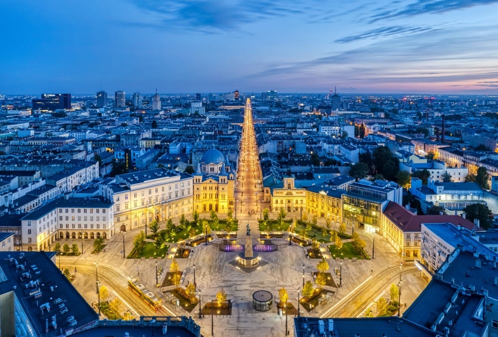 Łódź, plac Wolności